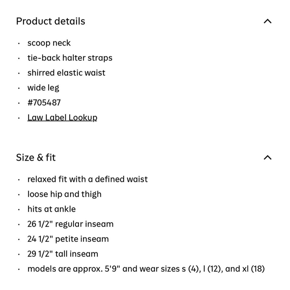 Old Navy Waist Defined Halter Jumpsuit - XL - NWT! - Picture 7 of 7